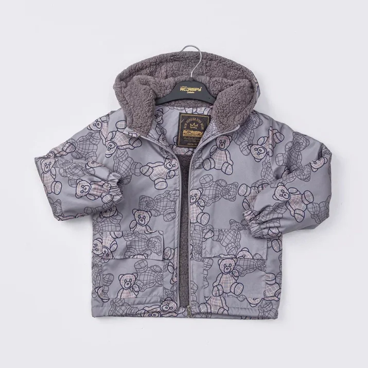 Детско яке момче, сив цвят