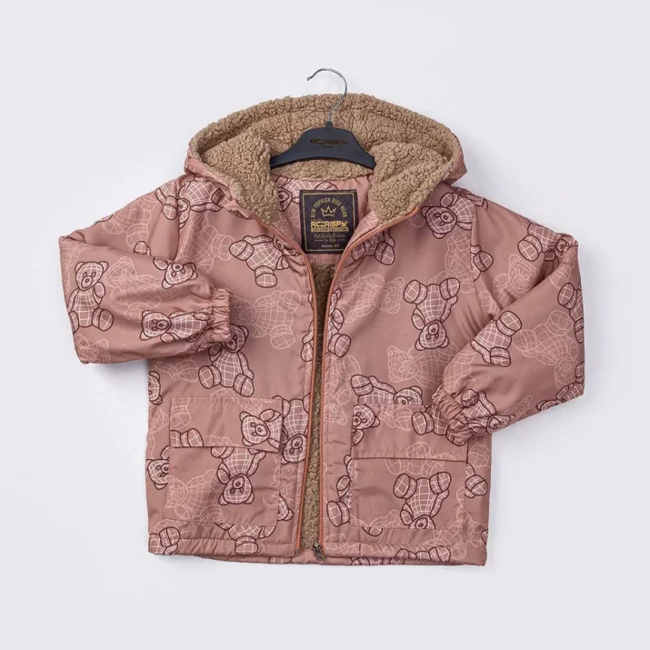 Детско яке момче, кафяв цвят