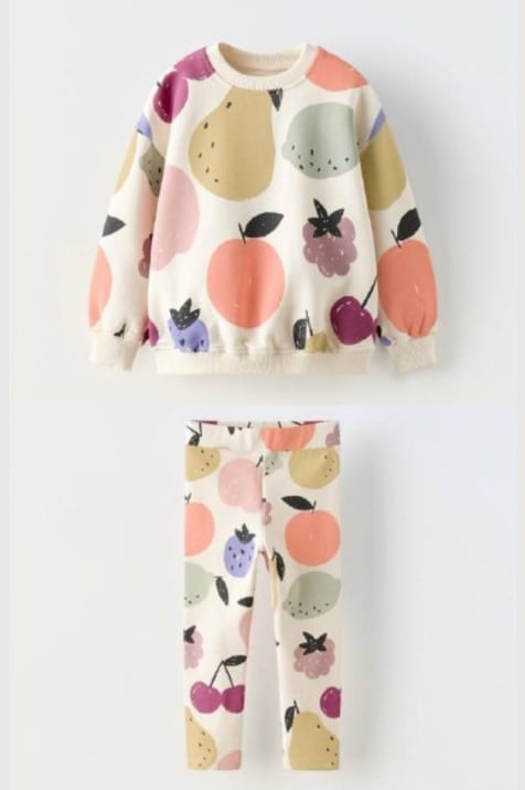 Комплект момиче дълъг ръкав вата