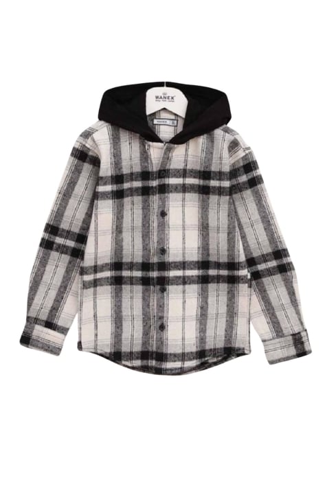 Риза момче дълъг ръкав с качулка