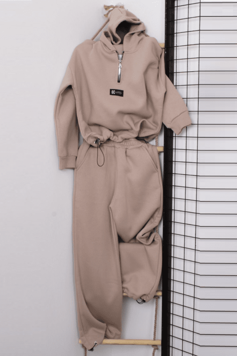 Комплект момиче дълъг ръкав вата