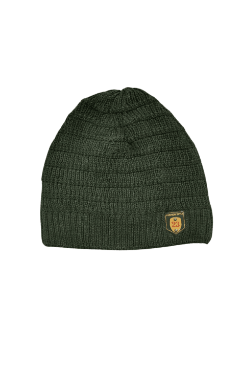 Детска шапка за момче в зелен  цвят