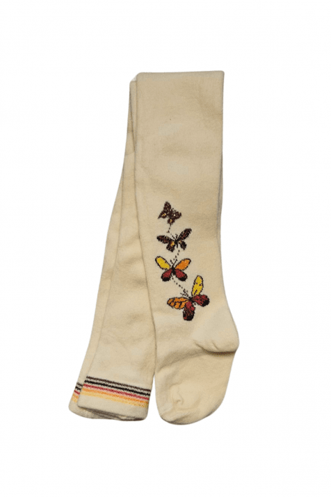 Детски чорапогащник момиче, цвят екрю