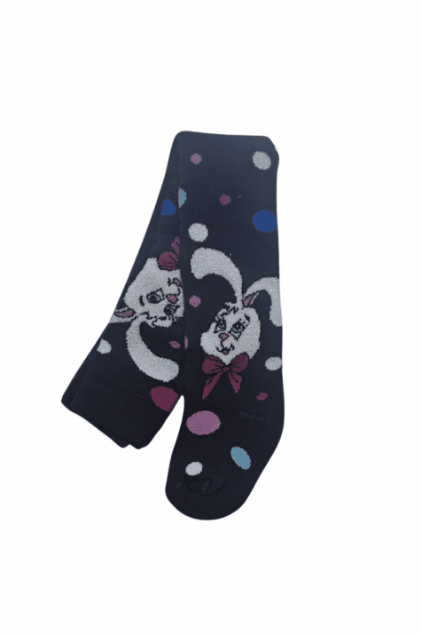 Бебешки чорапогащник момиче вата, тъмно сив цвят