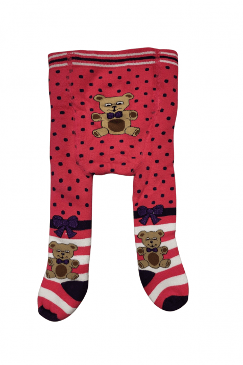 Бебешки чорапогащник момиче вата, розов цвят