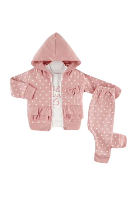 Комплект момиче дълъг ръкав 3 части  