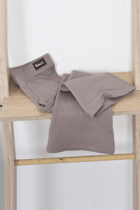 Детски спортен панталон за момиче вата, бежов цвят