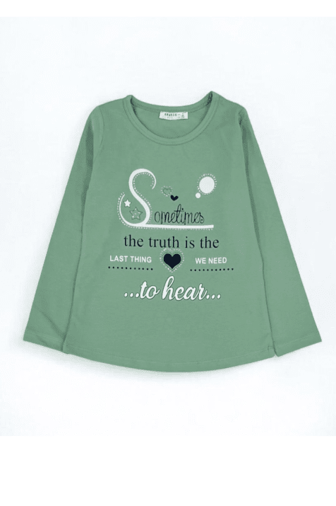 Блуза момиче дълъг ръкав