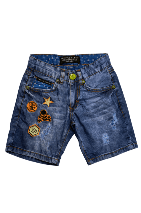 Детски къси дънкови  панталони за момче,в син цвят 