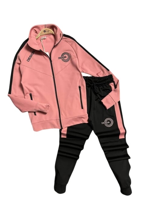 Детски спортен екип момиче, розов цвят