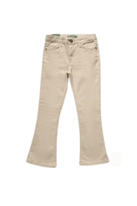 Детски панталон за момиче, бежов цвят