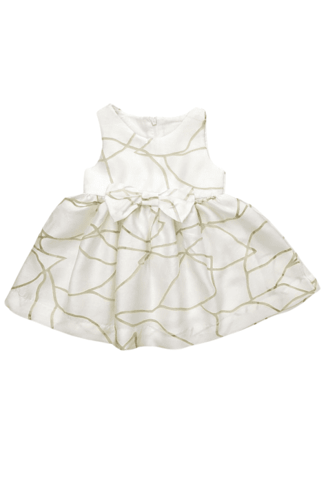 Детска рокля без ръкав, в бял цвят