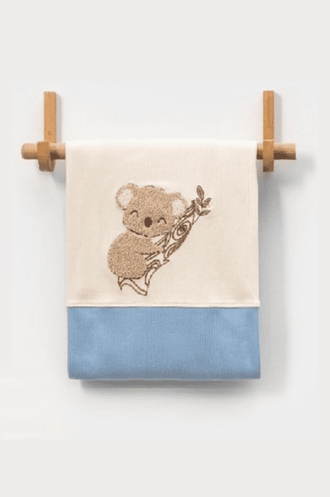 Бебешка пелена, син цвят