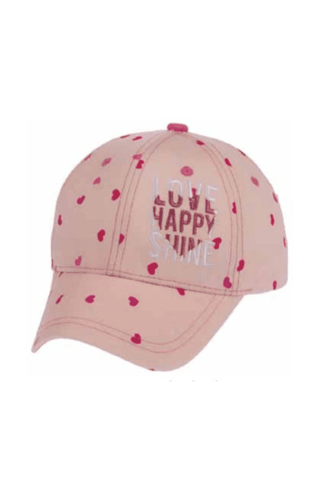 Детска шапка за момиче, розов цвят 