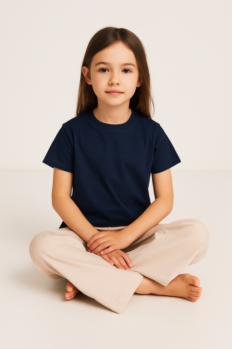 Детска тениска, син цвят