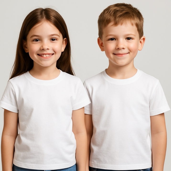 Детска тениска,бял цвят