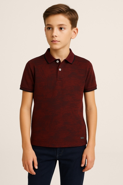 Детска тениска за момче, червен цвят