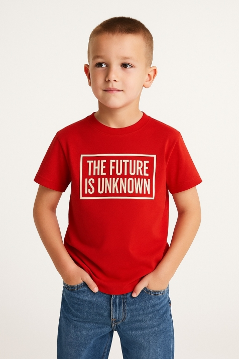 Детска тениска за момче,червен цвят