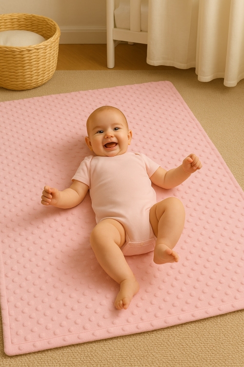 Бебешко одеяло, розов цвят