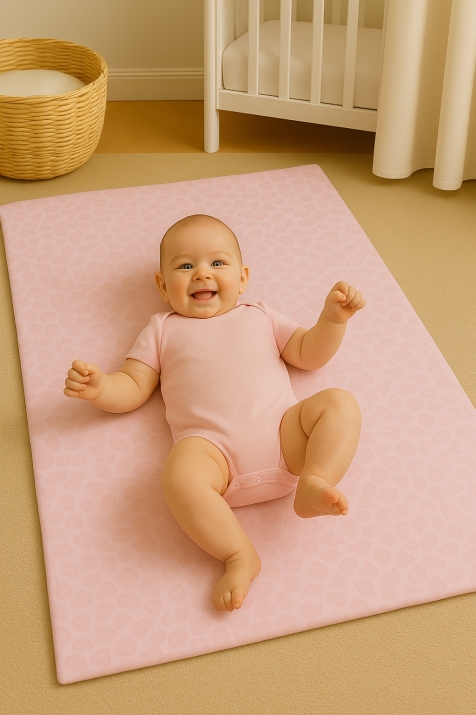 Бебешко одеяло, розов цвят