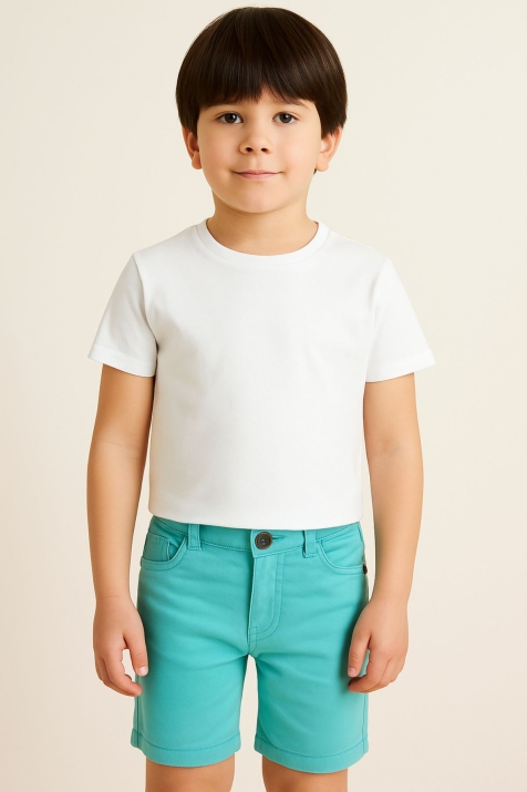 Детски къси панталонки за ммче, син цвят