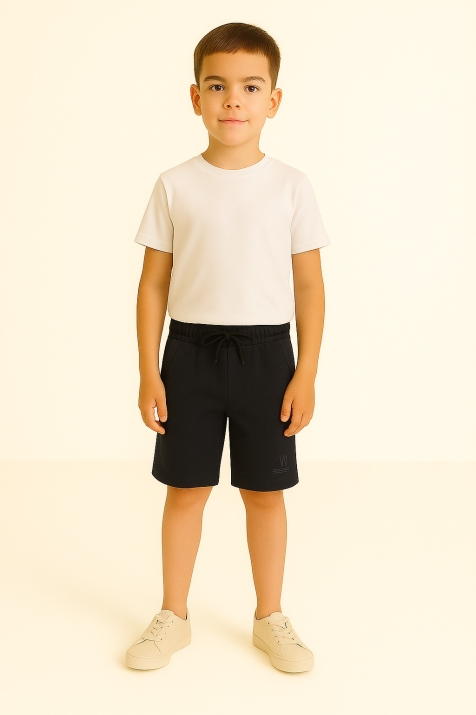 Детски къси панталонки за момче,в  черен цвят