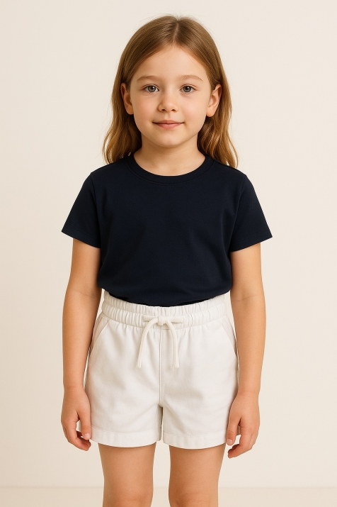 Детски къси панталонки, бял цвят