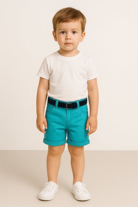 Детски къси панталонки момче, син цвят