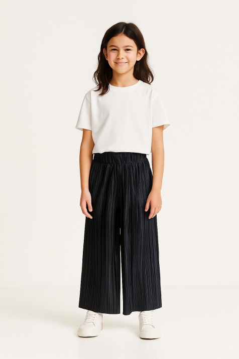 Детски панталон за момиче, черен цвят