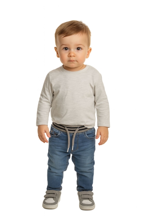 Детски дънки момче, свтло син цвят