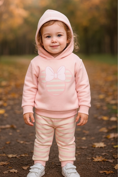 Детски комплект момиче дълъг ръкав вата Мини Маус