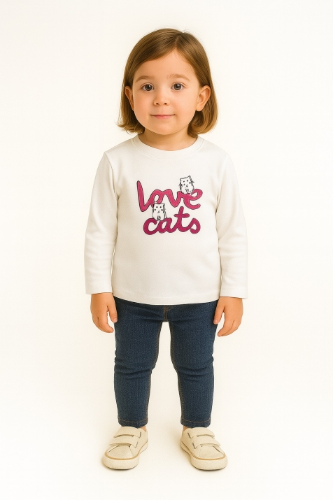 Блуза момиче дълъг ръкав