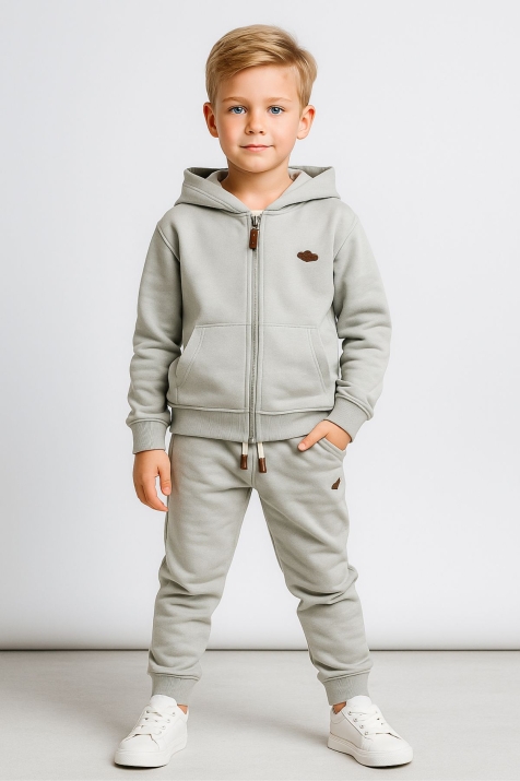 Детски спортен екип момче, зелен цвят