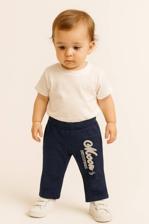 Детска долница момиче , син цвят