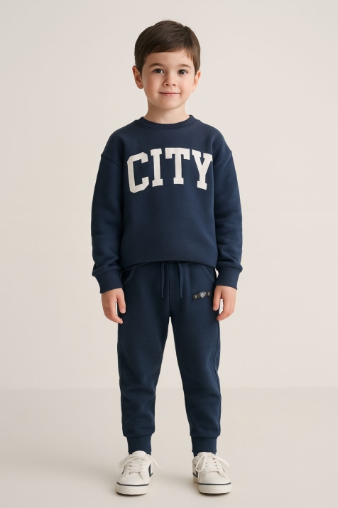 Детска долница за момче, тъмно син цвят