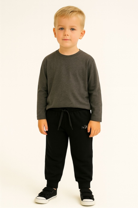 Детска долница за момче, черен цвят