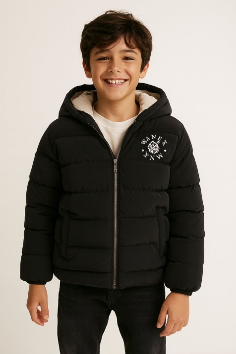 Детско яке за момче, черен цвят