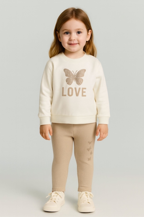 Детски клин рипс, светло кафяв цвят