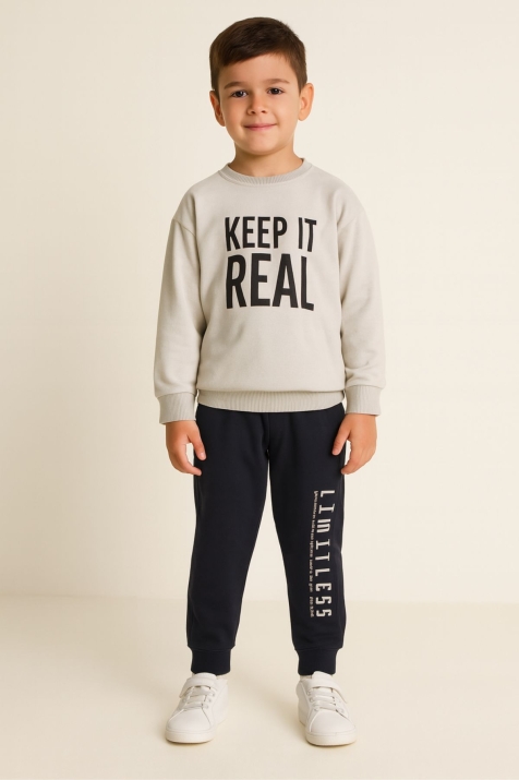 Детска долница за момче, тъмно син цвят