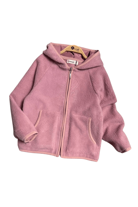 Детски суитшърт за момиче, цвят пудра 