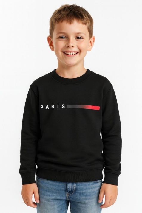 Детска блуза момче дълъг ръкав, черен цвят