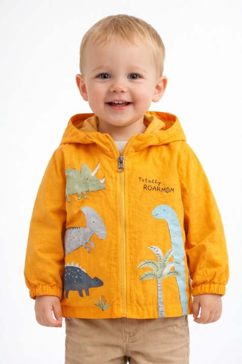 Детско яке момче, жълт цвят