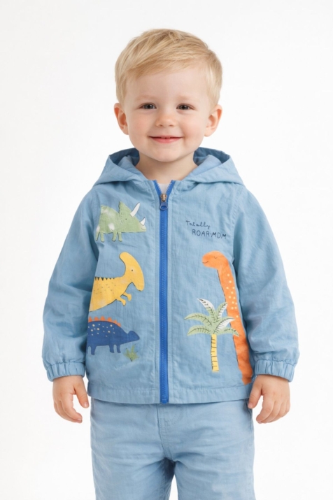 Детско яке момче, син цвят