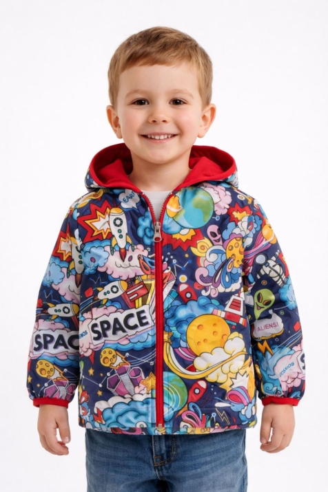 Детско яке момче, шарен цвят