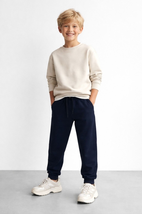 Детска долница за момче, тъмно син цвят