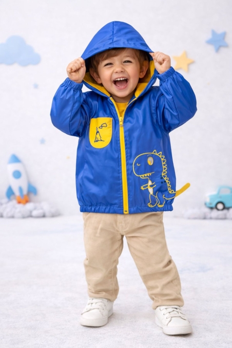 Детско яке за момче, тъмно син цвят