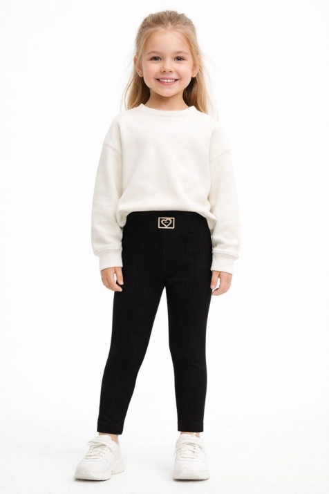 Детски клин рипс, черен цвят 