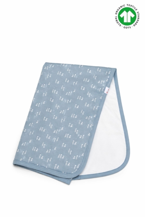 Бебешка пелена от органичен памук, зелен цвят