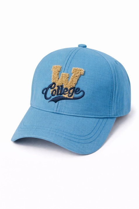 Детска шапка за момче, син цвят