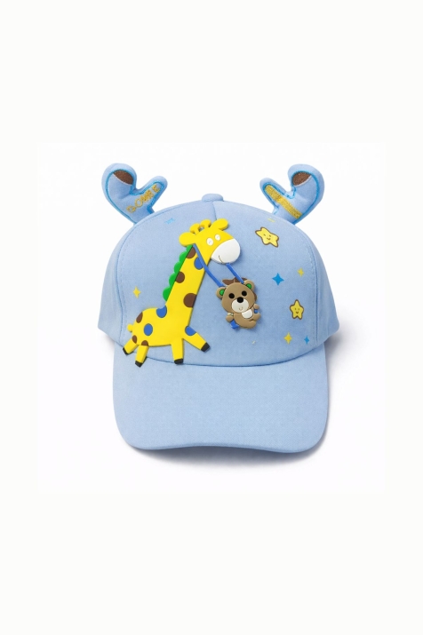 Детска шапка за момче,син цвят